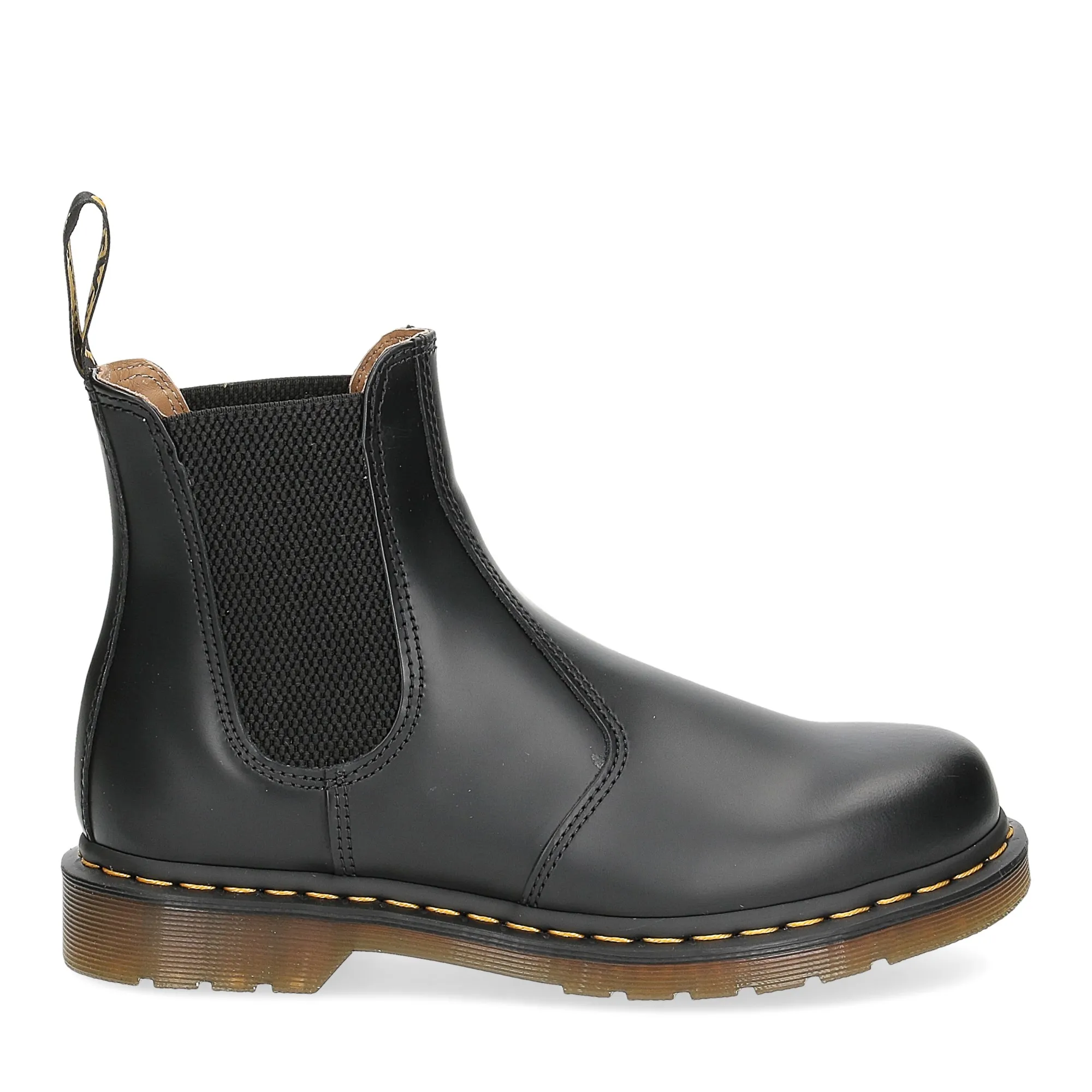 Dr. Martens Beatles Uomo 2976 black smooth yellow stich - Al Siletto | Al Siletto