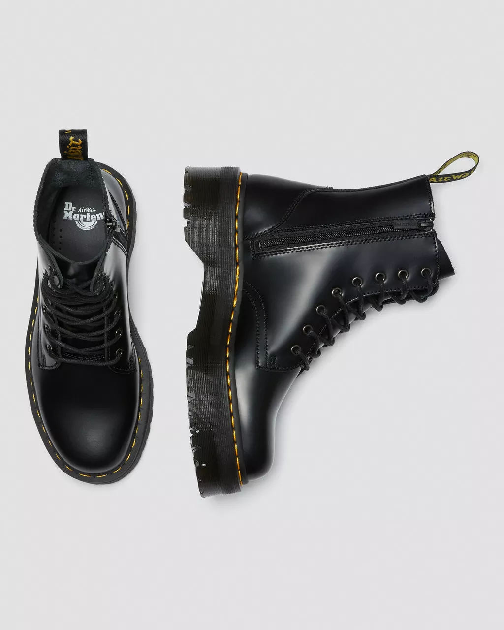 Dr Martens donna jadon black smooth  (Articolo 15265001)