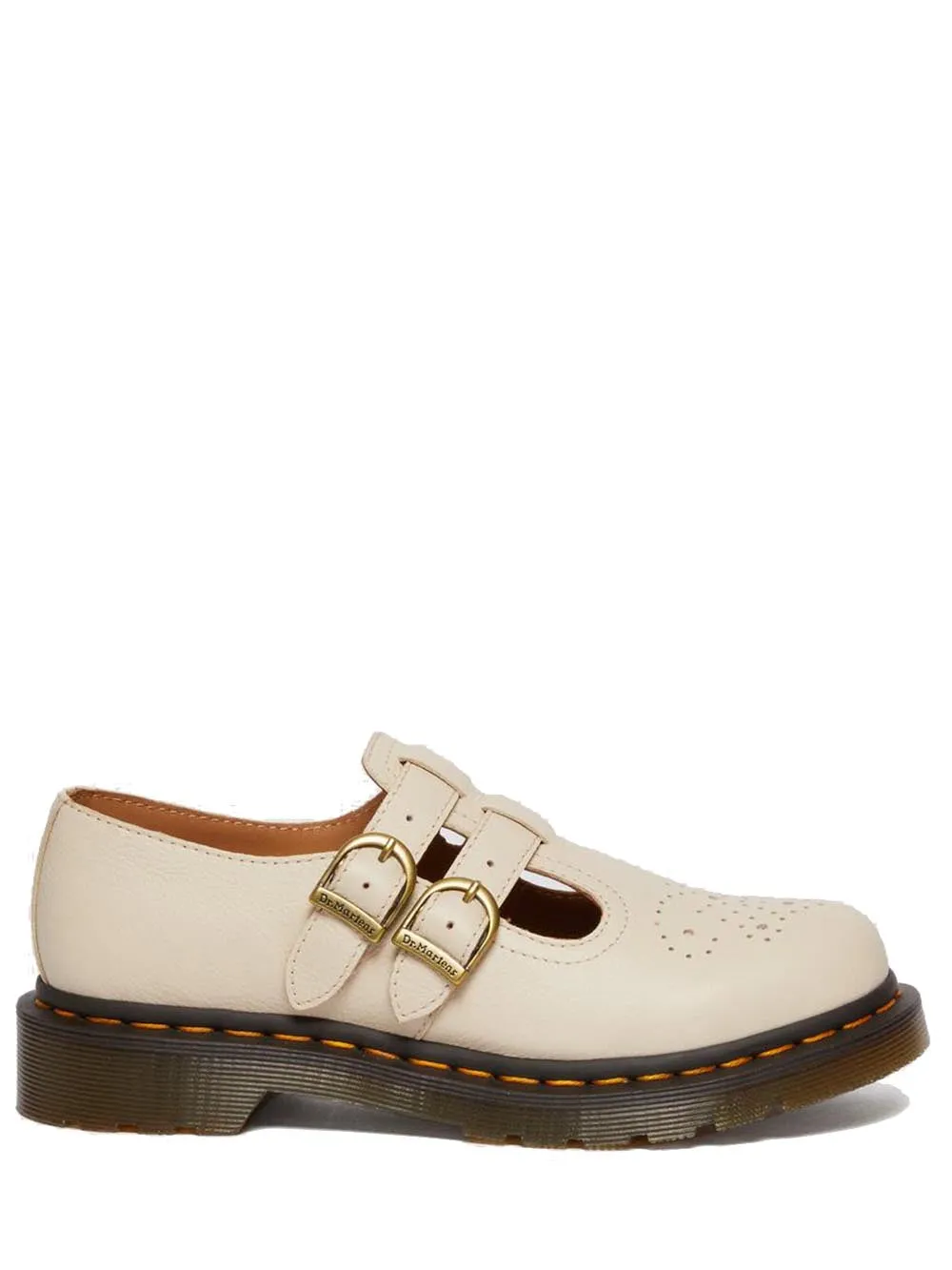 Dr. Martens Scarpa Donna 8065 Mary Jane Parchement Virginia Beige