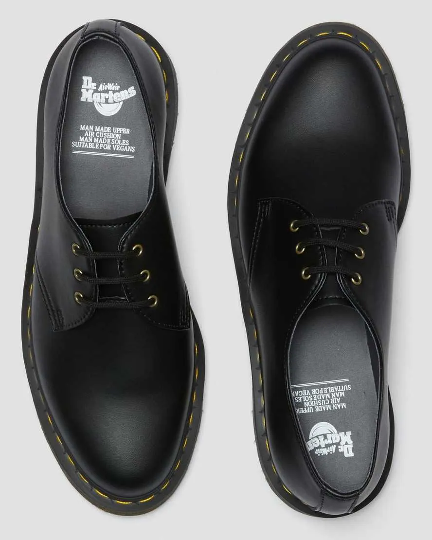 Dr Martens- 1461 Vegan, Black Felix Rub Off