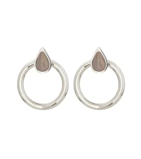 Edblad - Daphne Studs Front/Back Large Steel