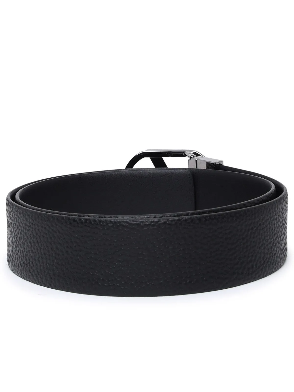 Ermenegildo Zegna Logo Plaque Buckle Belt