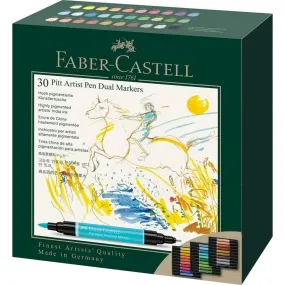 Faber-Castell Pitt Artist Pen Dual Marker Assorted Set of 30