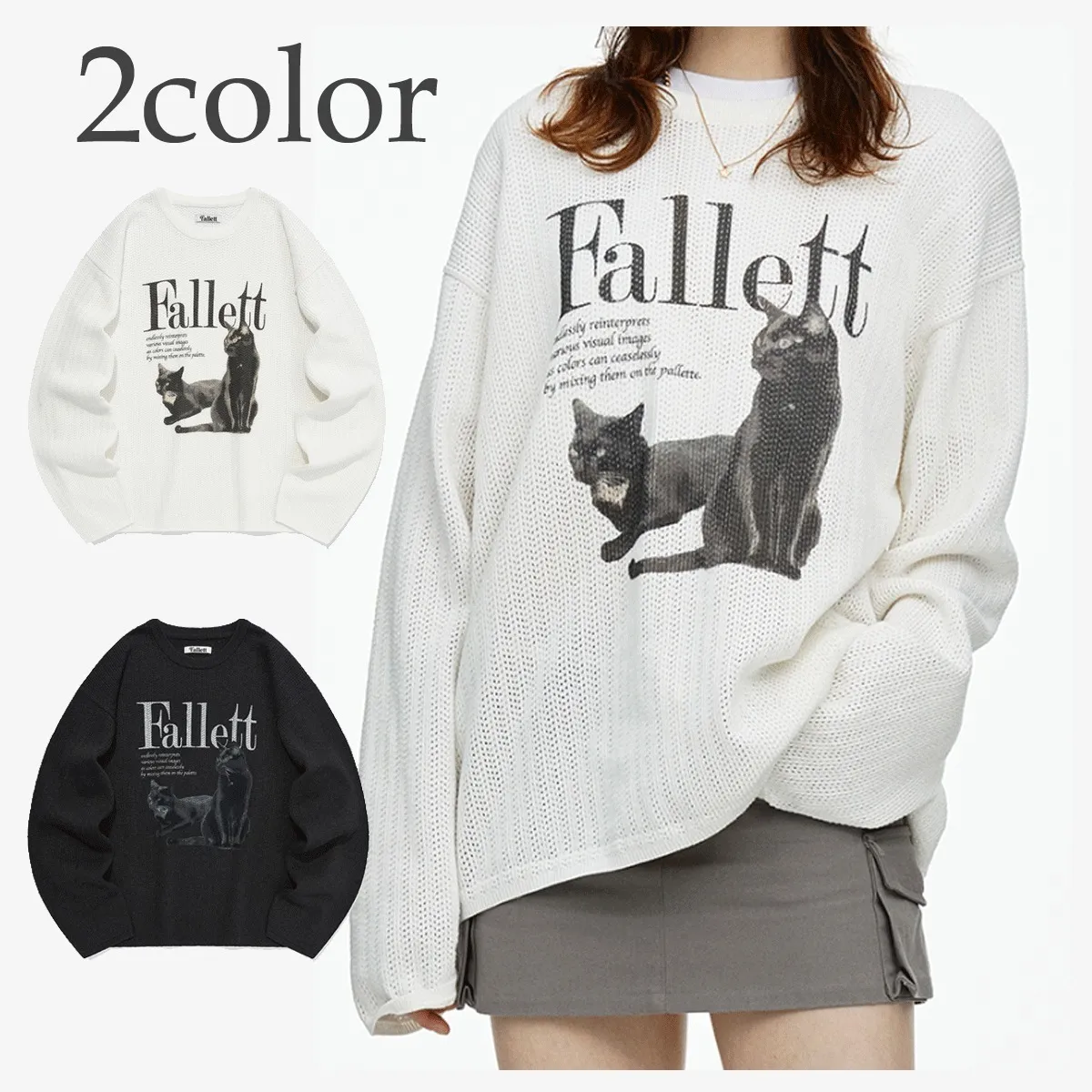 Fallett  |Casual Style Street Style Long Sleeves Logo