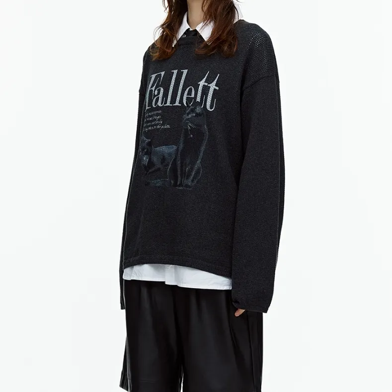 Fallett  |Casual Style Street Style Long Sleeves Logo