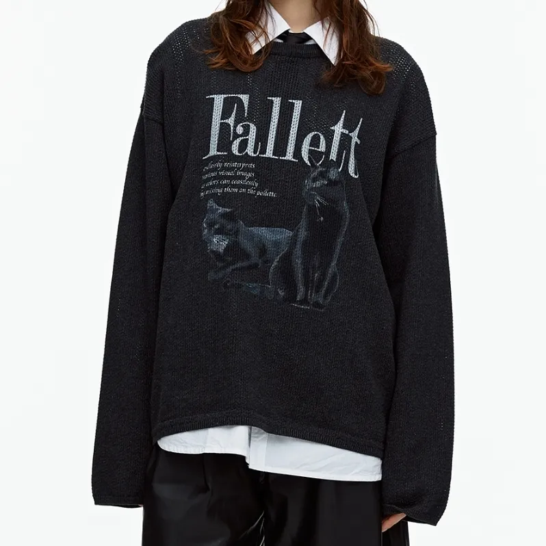 Fallett  |Casual Style Street Style Long Sleeves Logo