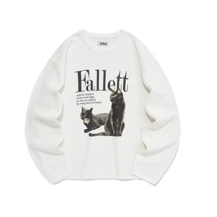 Fallett  |Casual Style Street Style Long Sleeves Logo