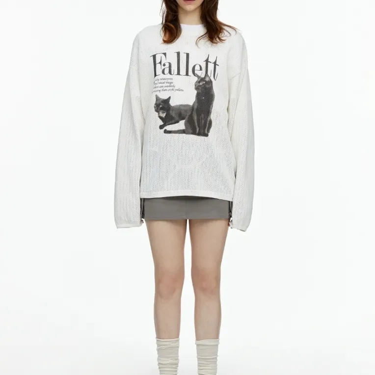 Fallett  |Casual Style Street Style Long Sleeves Logo