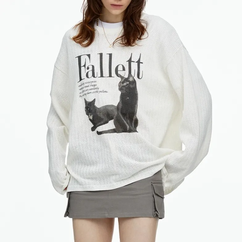 Fallett  |Casual Style Street Style Long Sleeves Logo