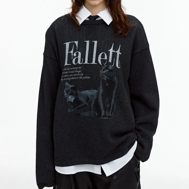 Fallett  |Casual Style Street Style Long Sleeves Logo