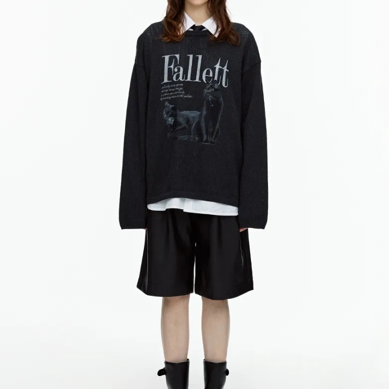 Fallett  |Casual Style Street Style Long Sleeves Logo