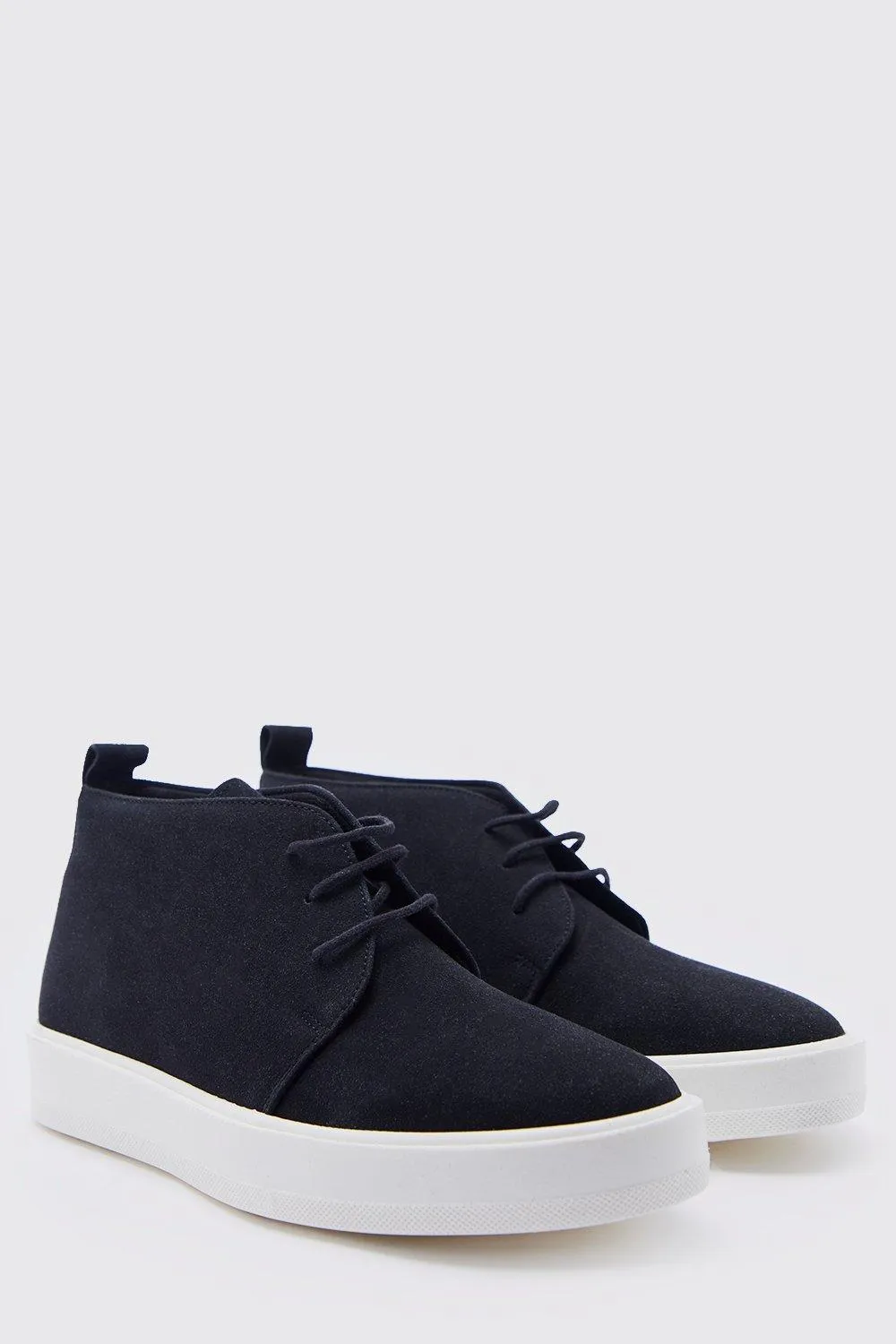 Faux Suede Chunky Desert Boot | boohooMAN UK