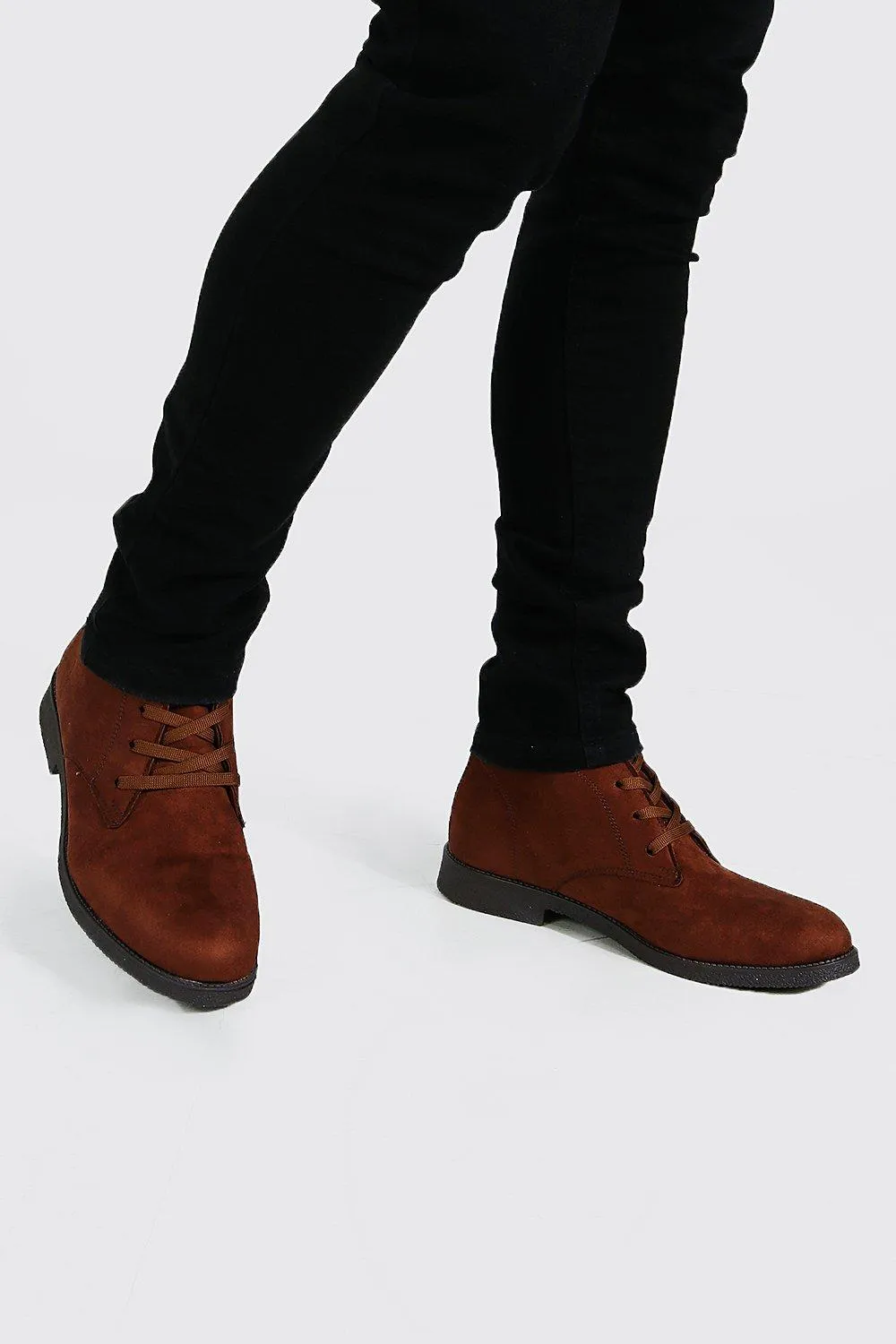 Faux Suede Desert Boot | boohooMAN UK