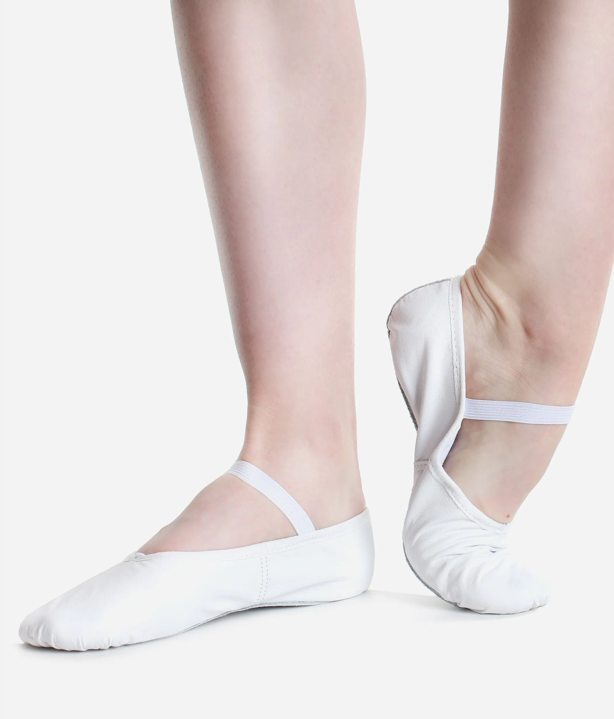 Full Sole Leather Ballet Shoes, Wide-fit - BAE90 L