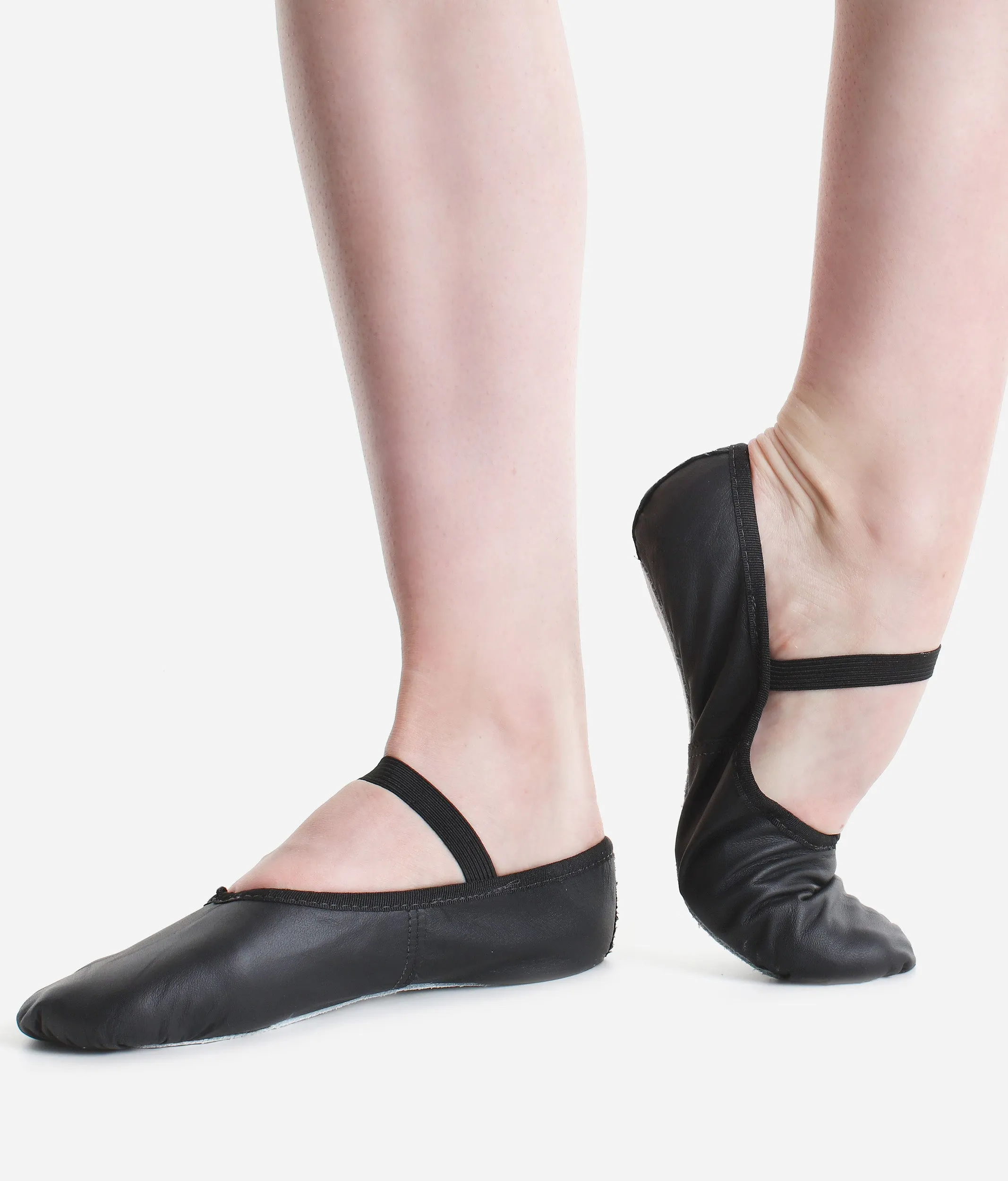 Full Sole Leather Ballet Shoes, Wide-fit - BAE90 L