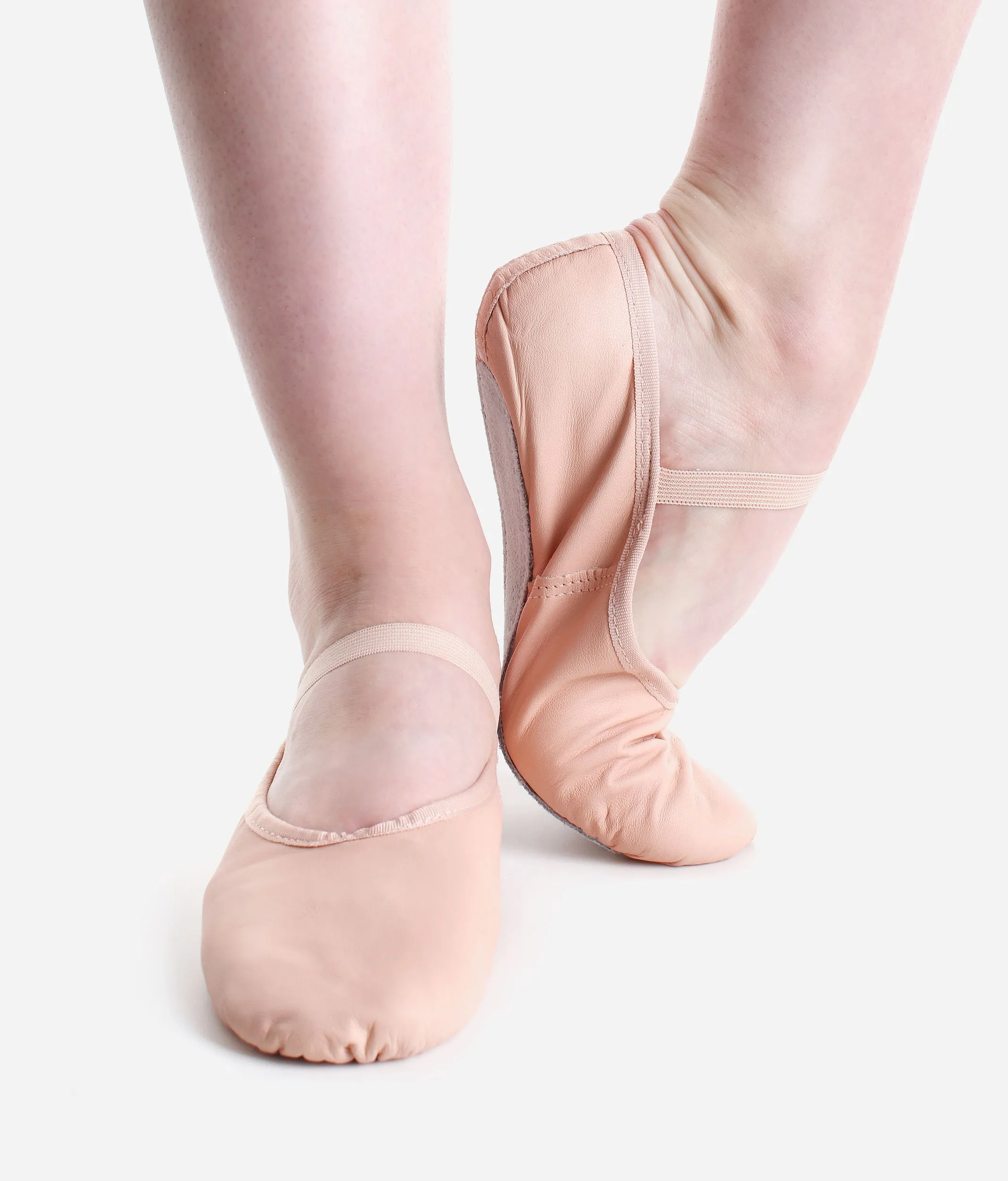 Full Sole Leather Ballet Shoes, Wide-fit - BAE90 L