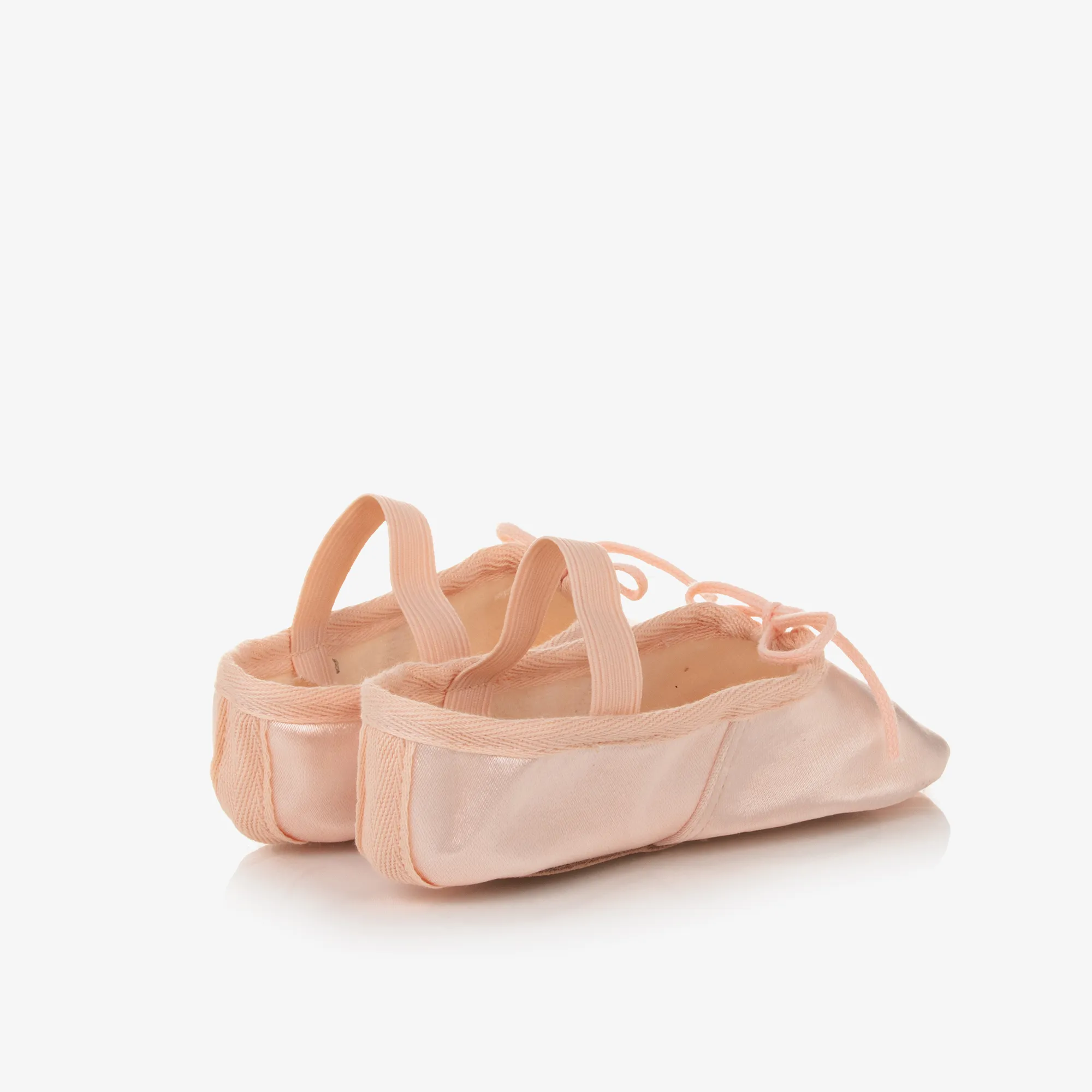 Girls Pink Satin Ballet Shoes