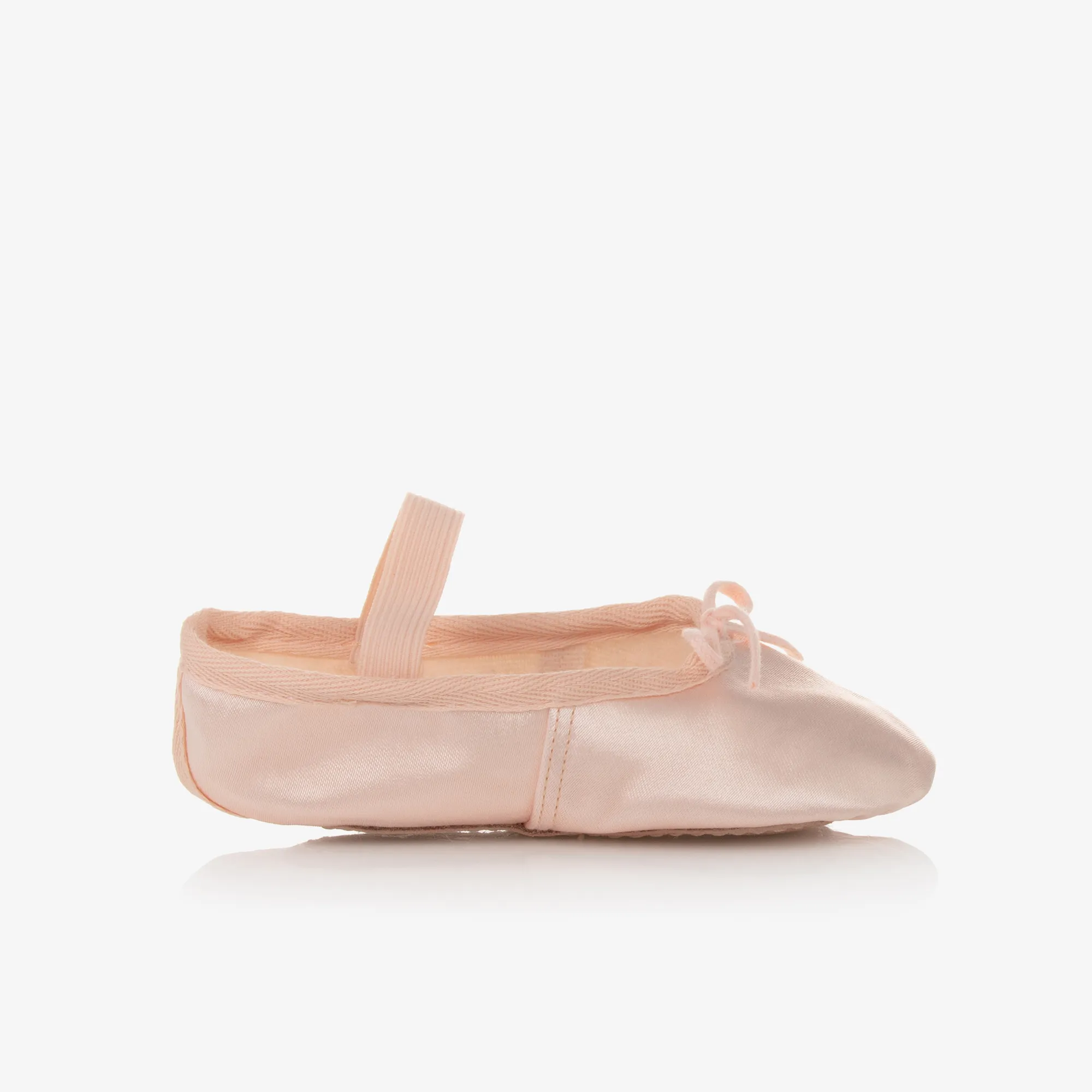 Girls Pink Satin Ballet Shoes