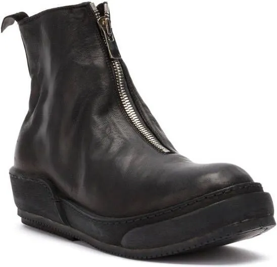 Guidi front zip boots Black