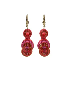 Hola Trendy Red Earrings