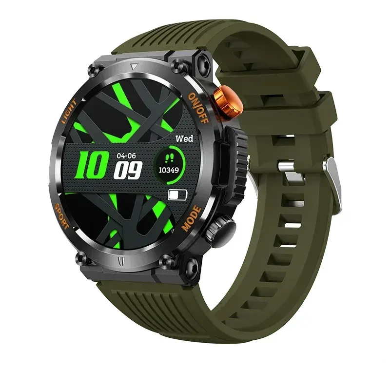 IP67 Waterproof Bluetooth Call Full Touch Screen Compass Smartwatch