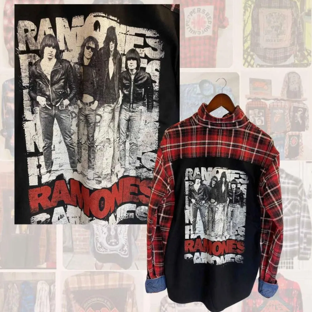 Jack Of All Trades Ramones Line Up Plaid In Red Tartan