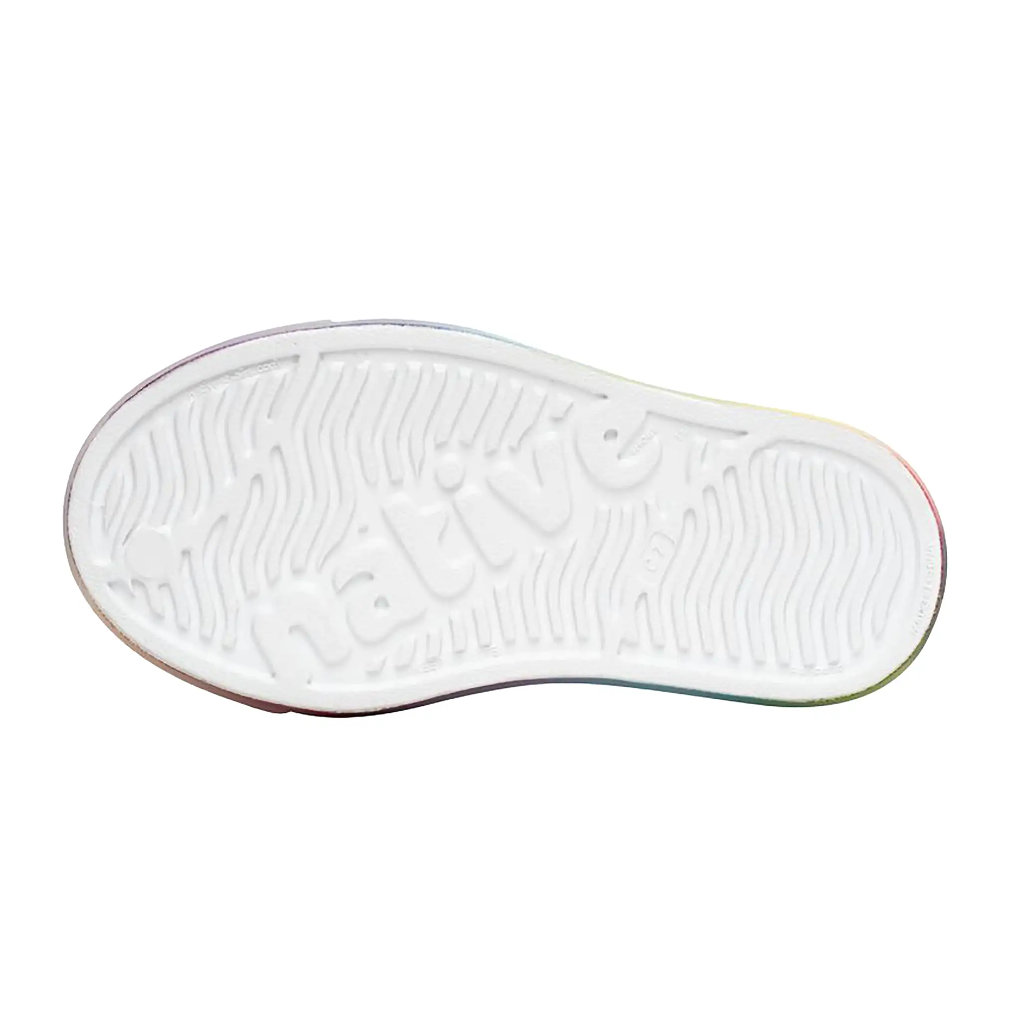 Jefferson Shell White / Translucent / Rainbow Blur