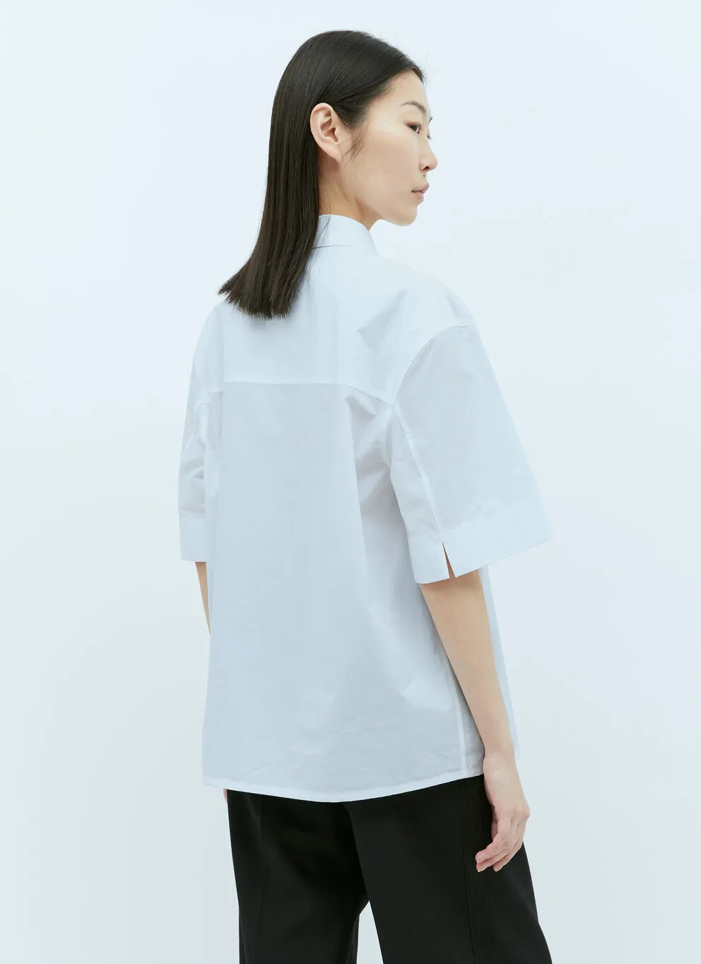 Jil Sander  |Casual Style Plain Cotton Short Sleeves Elegant Style