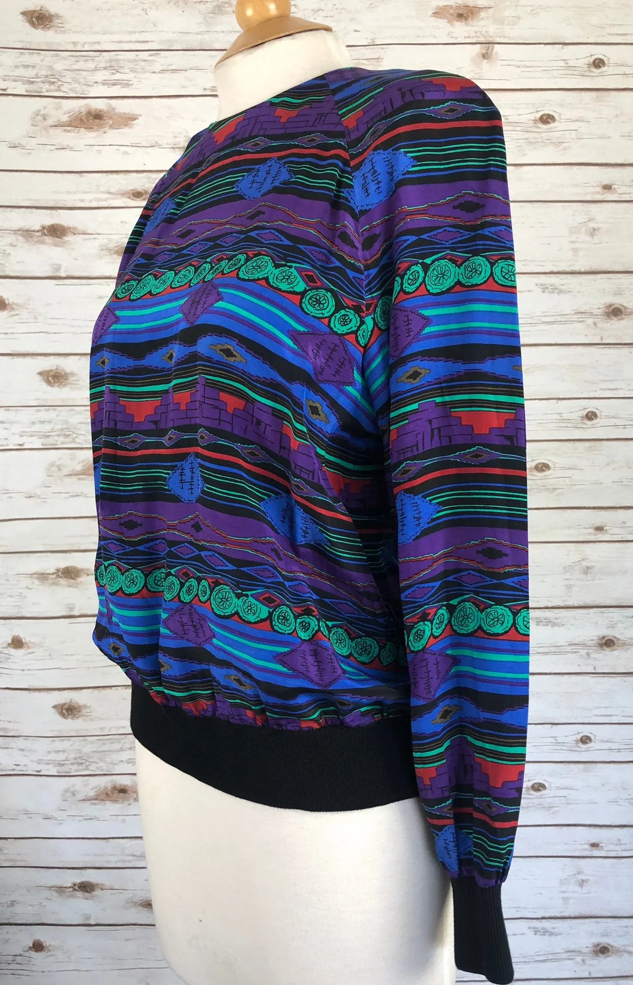 Live: 59 Vintage 90s Tribal Silk Top