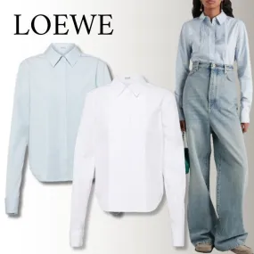 LOEWE  |Casual Style Long Sleeves Plain Cotton Office Style