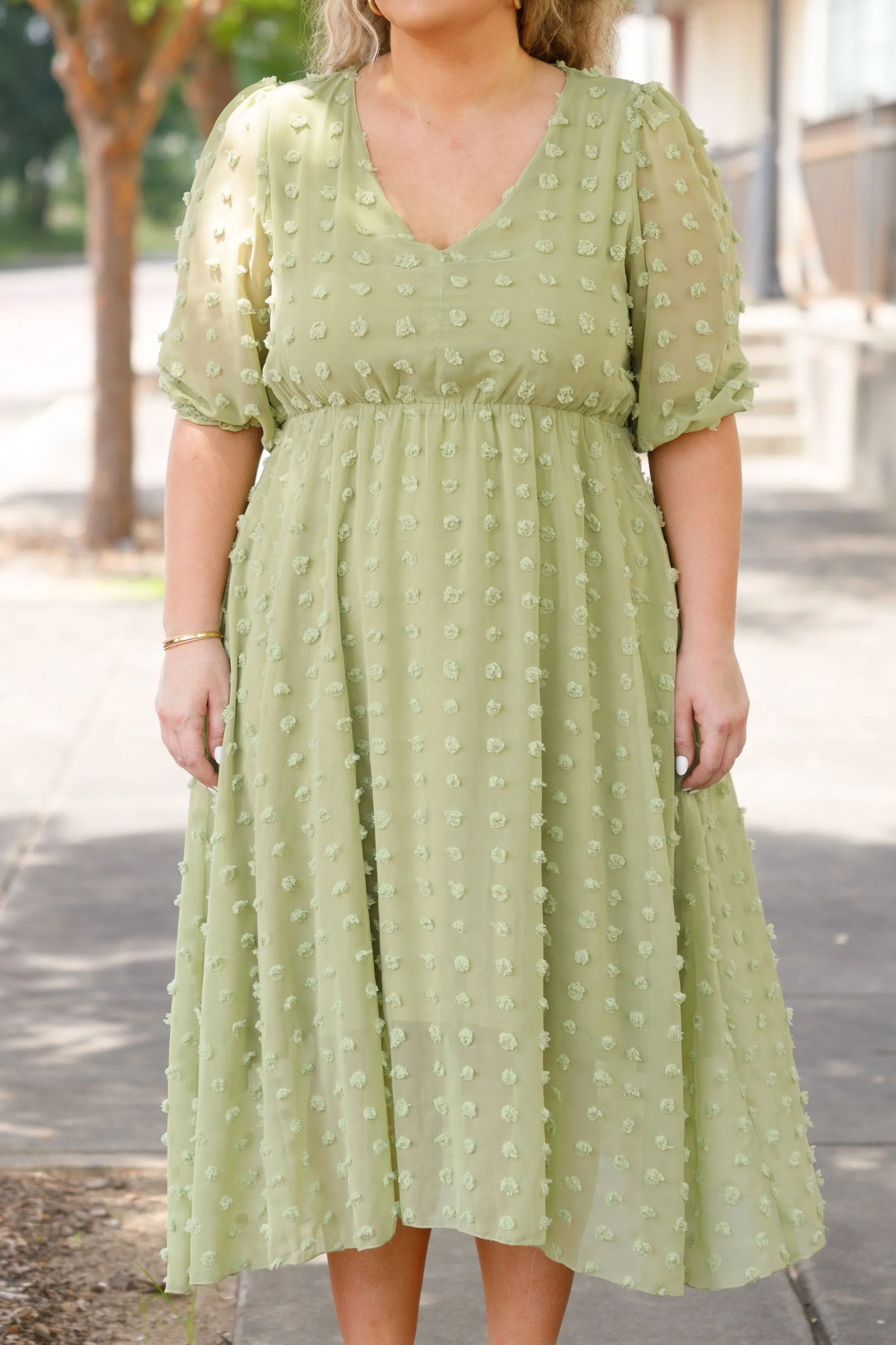 Looking Chic Dress, Green