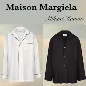 Maison Margiela  |Casual Style Unisex Silk Long Sleeves Plain Elegant Style