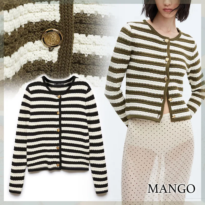 MANGO  |Casual Style Office Style Elegant Style Cardigans