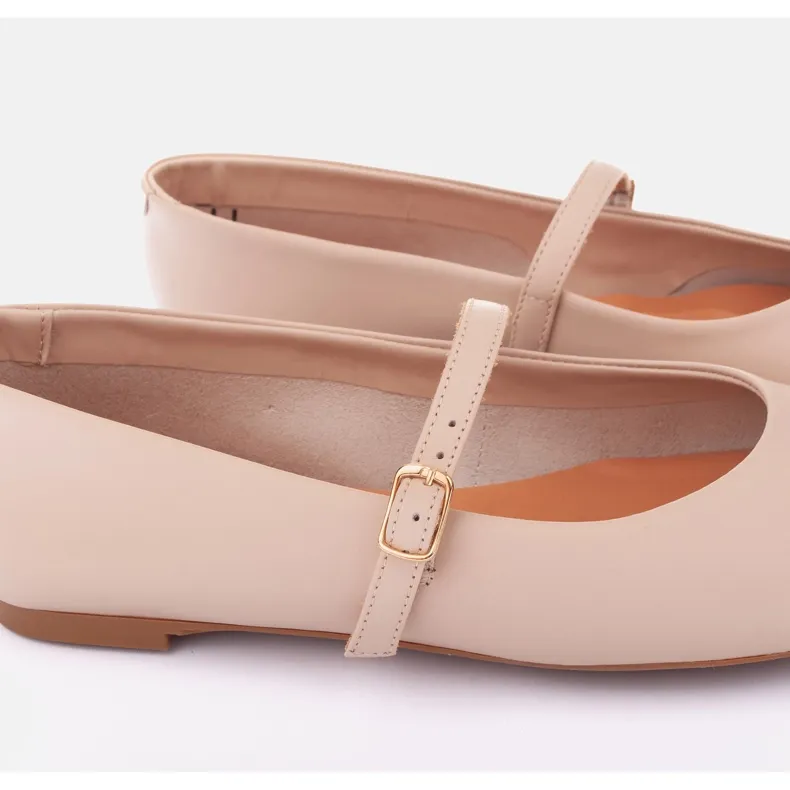 Marco Shoes Emma ballet shoes beige