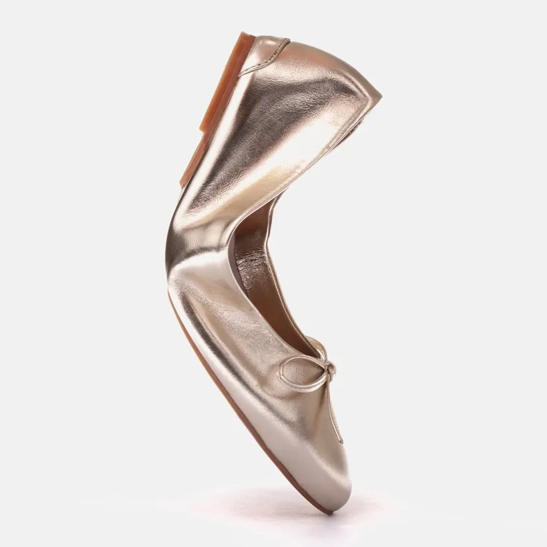 Marco Shoes Passo ballet shoes golden