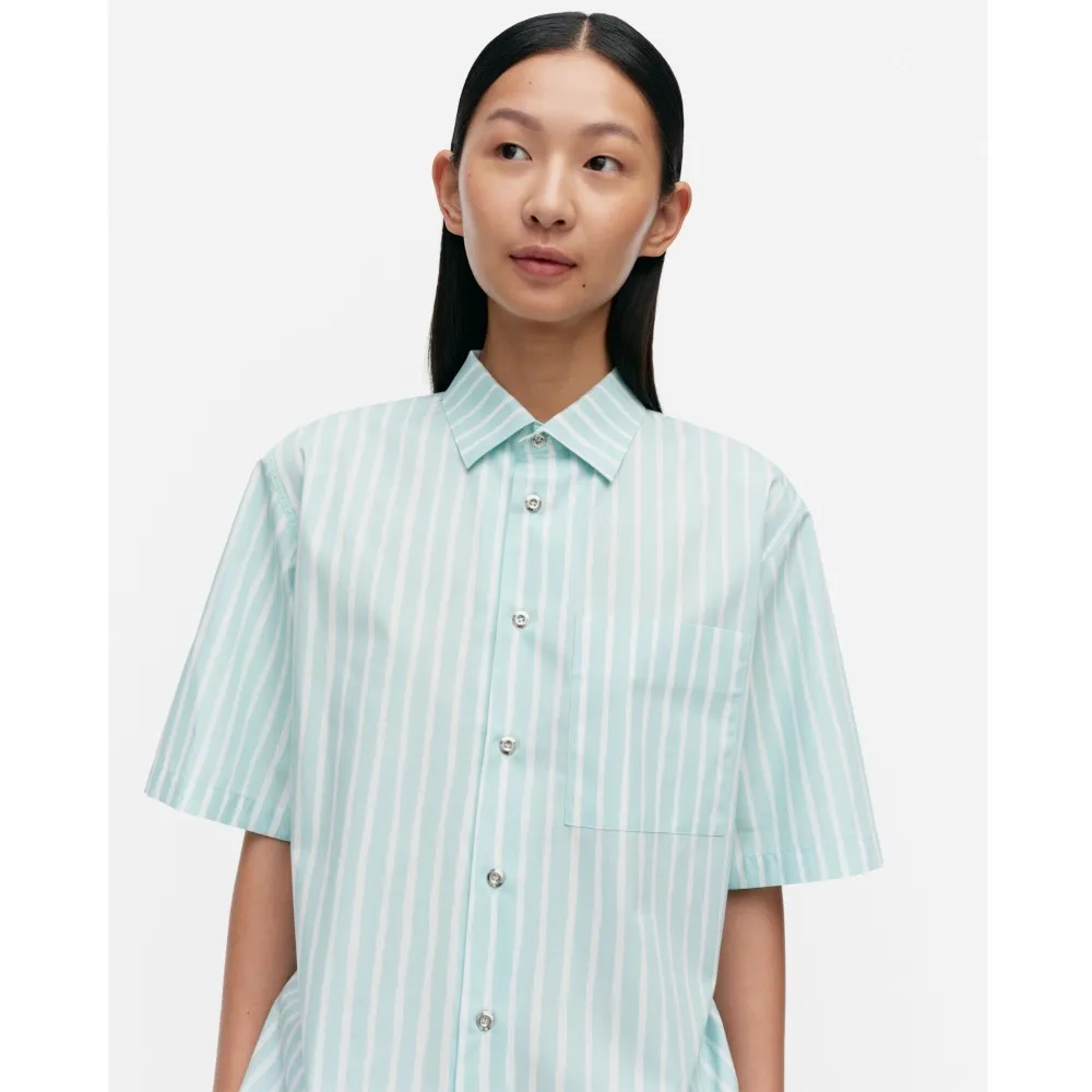 marimekko  |Stripes Casual Style Unisex Cotton Short Sleeves