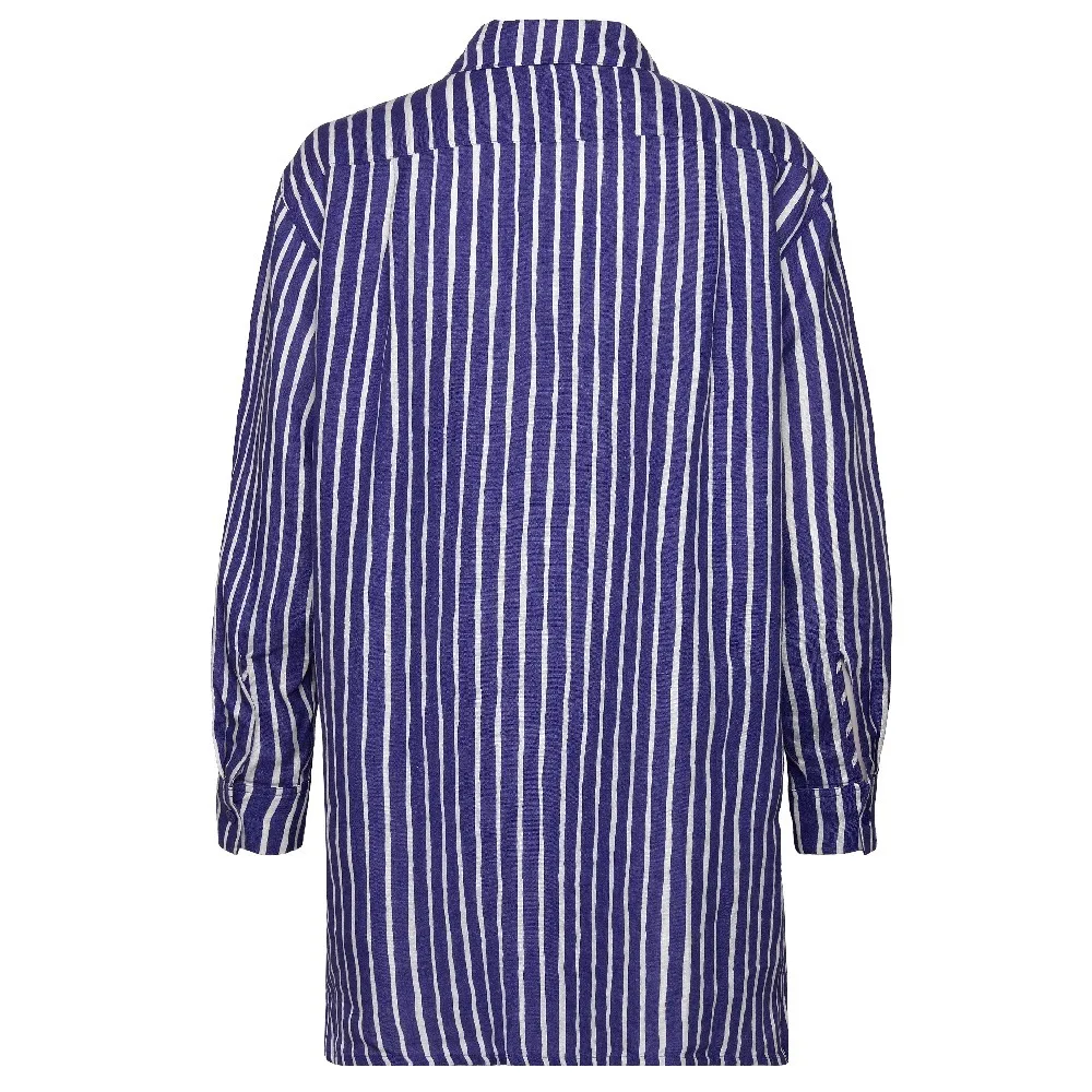 marimekko  |Stripes Casual Style Unisex Linen Long Sleeves Office Style