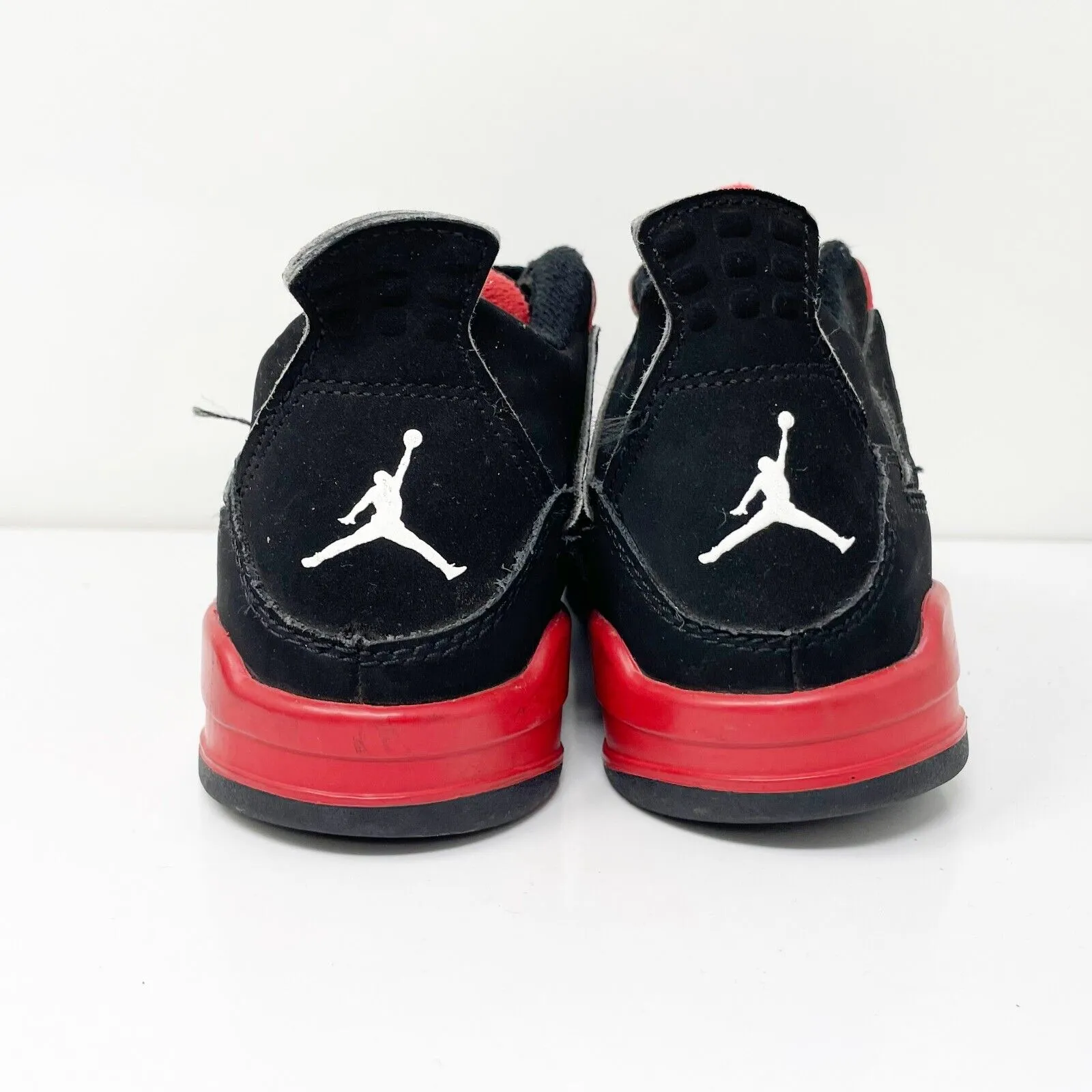 Nike Boys Air Jordan 4 BQ7669-016 Black Basketball Shoes Sneakers Size 1Y