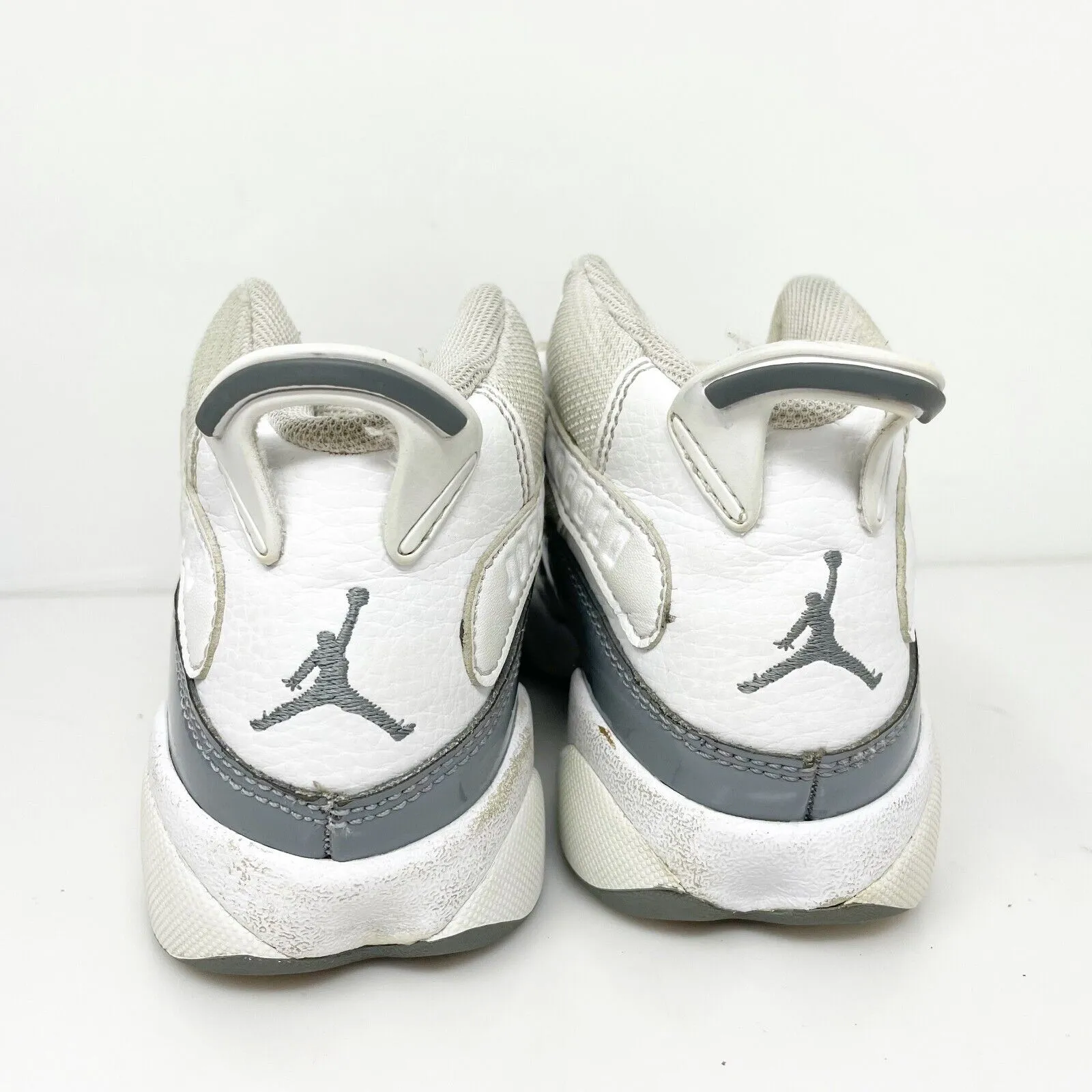 Nike Boys Air Jordan 6 Rings 323432-121 Gray Basketball Shoes Sneakers Size 12C