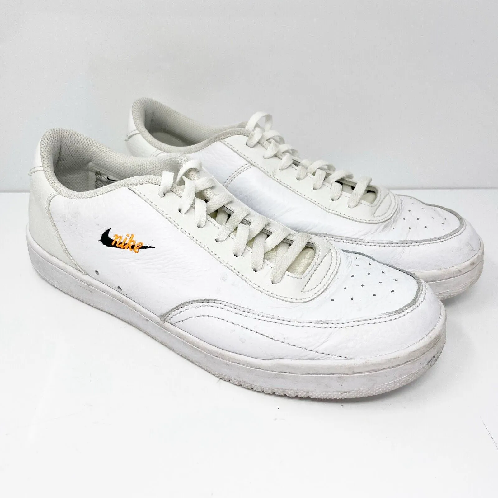 Nike Mens Court Vintage Premium CT1726-100 White Casual Shoes Sneakers Size 9.5