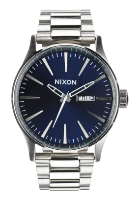 Nixon - Sentry Stainless Steel Watch - Blue Sunray