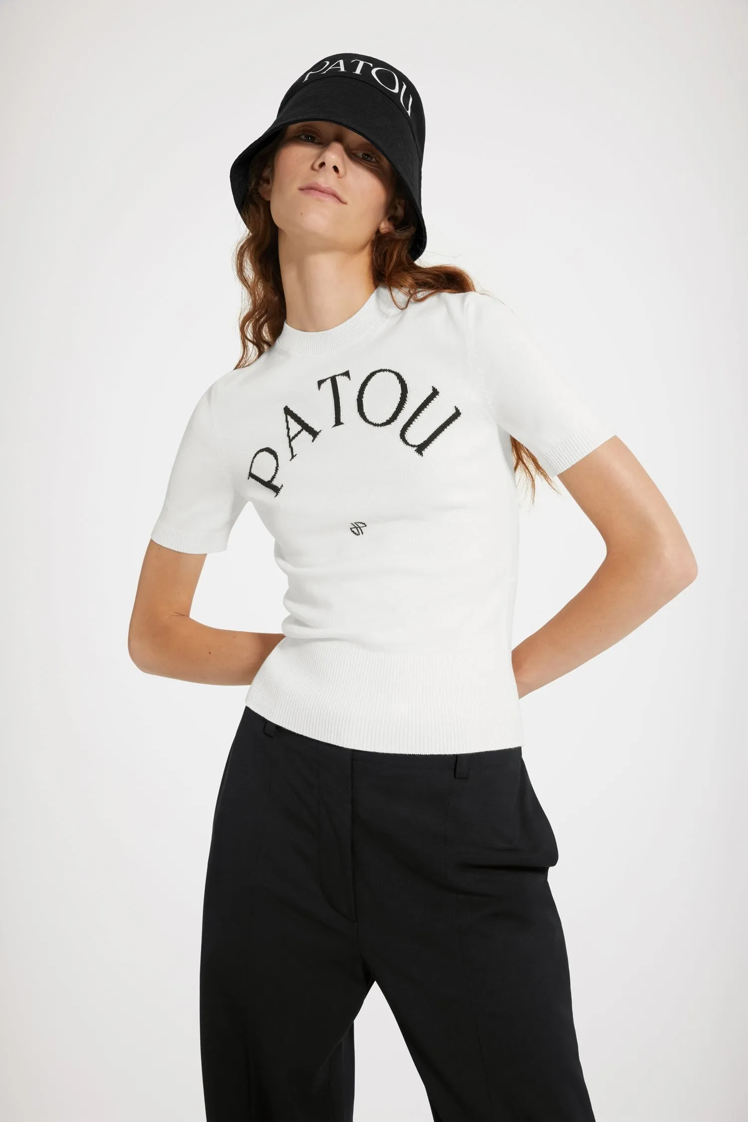 PATOU  |Casual Style Plain Cotton Short Sleeves Logo