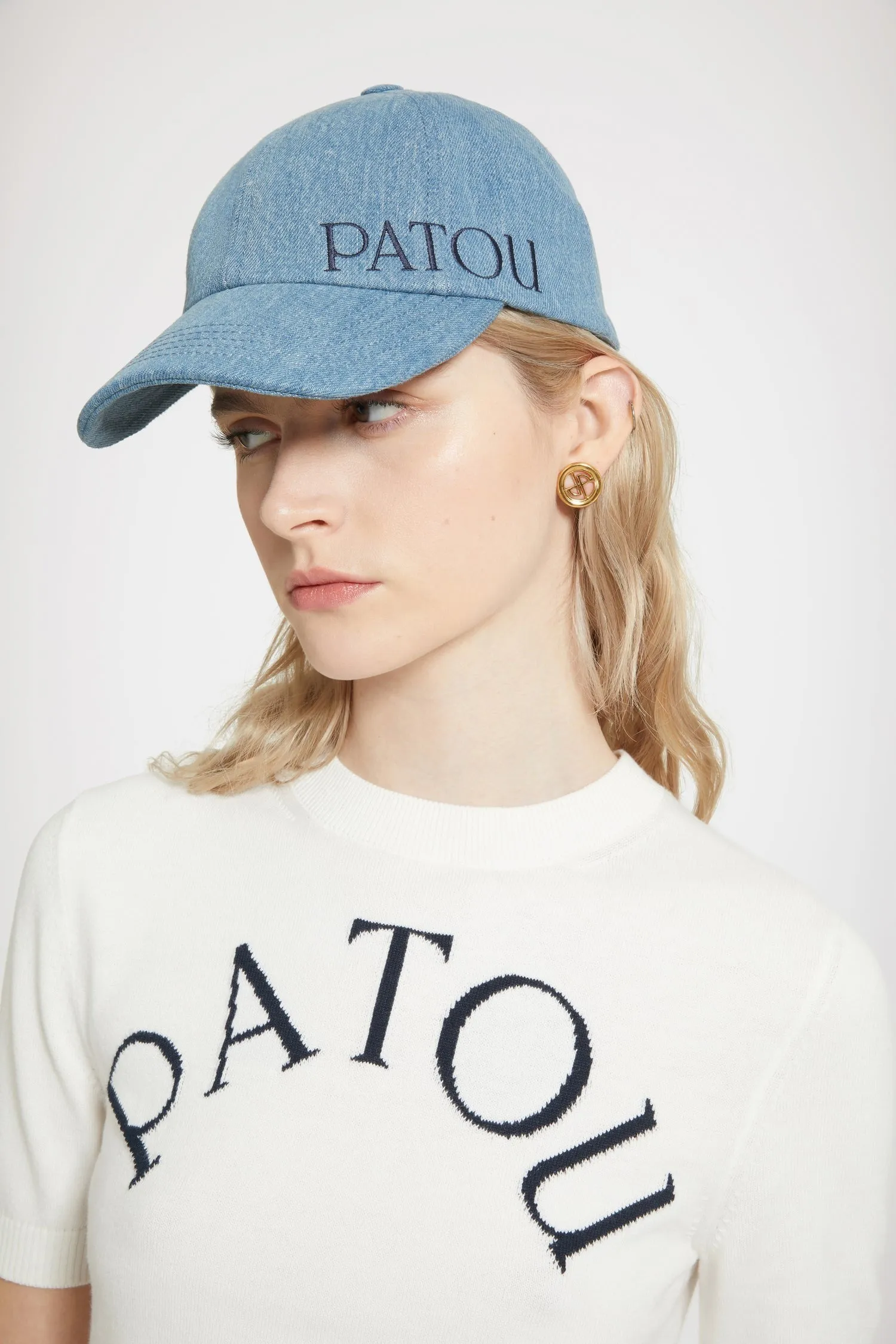 PATOU  |Casual Style Plain Cotton Short Sleeves Logo