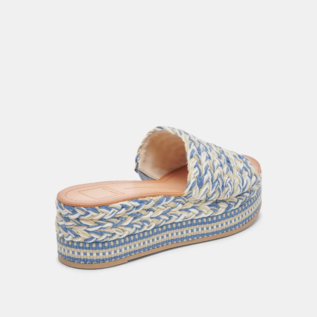 PAZLI SANDALS BLUE MULTI WOVEN– Dolce Vita 6971240808514