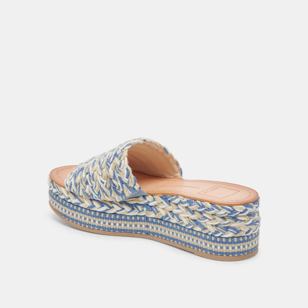 PAZLI SANDALS BLUE MULTI WOVEN– Dolce Vita 6971240808514