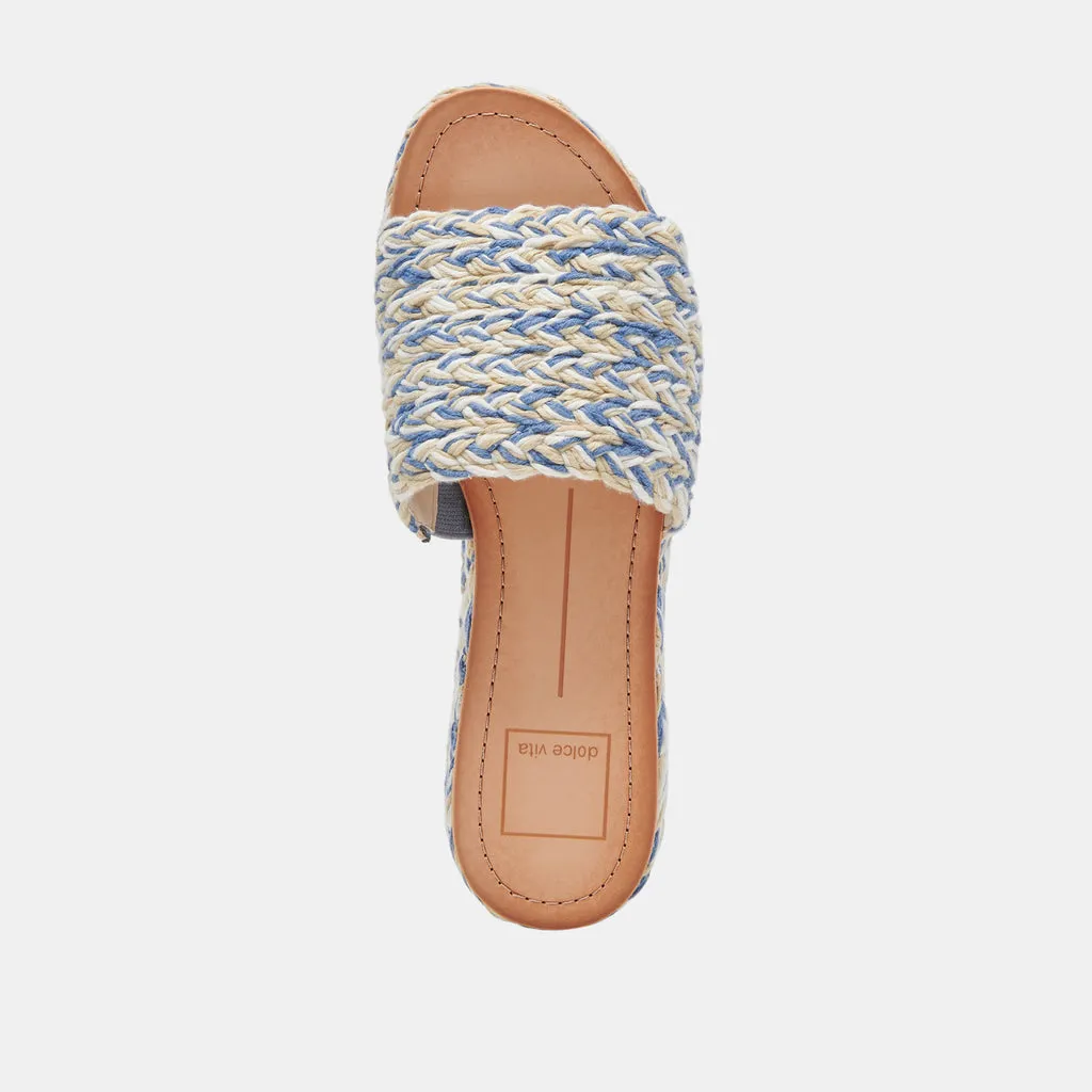 PAZLI SANDALS BLUE MULTI WOVEN– Dolce Vita 6971240808514