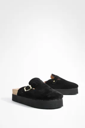 Platform Closed Toe Clogs