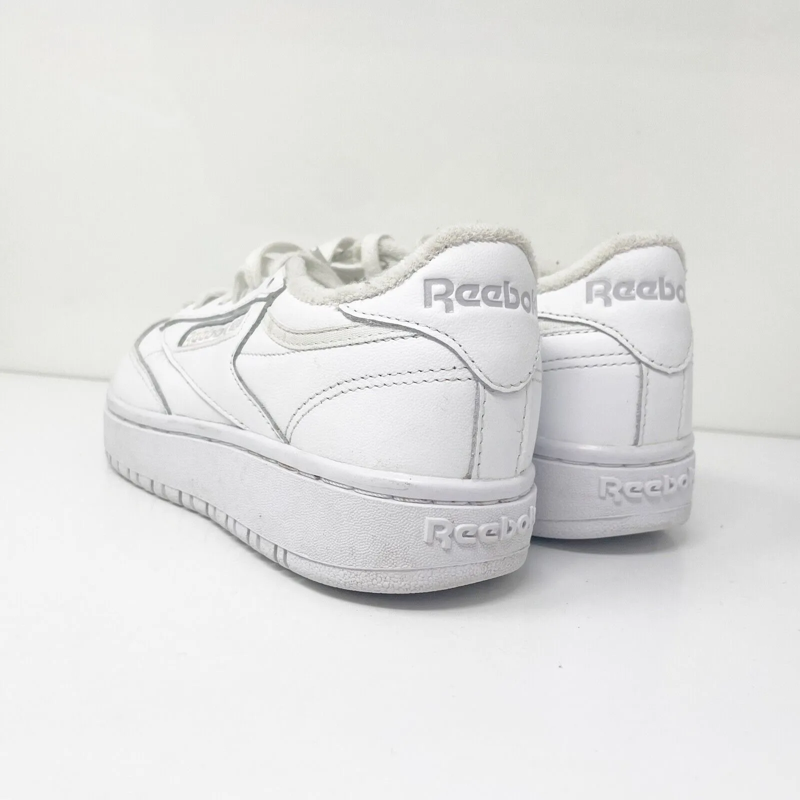 Reebok Womens Club C Double GW0854 White Casual Shoes Sneakers Size 7.5