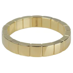 Roberto Demeglio Aura 1 Row Bracelet in 18K Yellow Gold Plated Ceramic