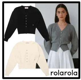 rolarola  |Casual Style Street Style Logo Cardigans